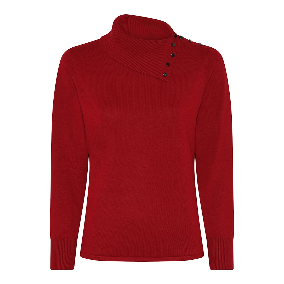 MICHA Viscose Strik - Rød - XXL