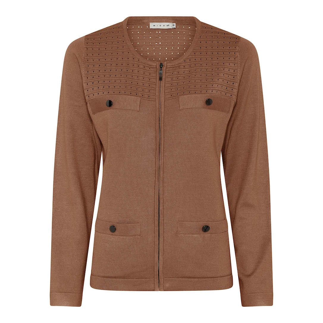 MICHA Viscose Strik - Cognac - M