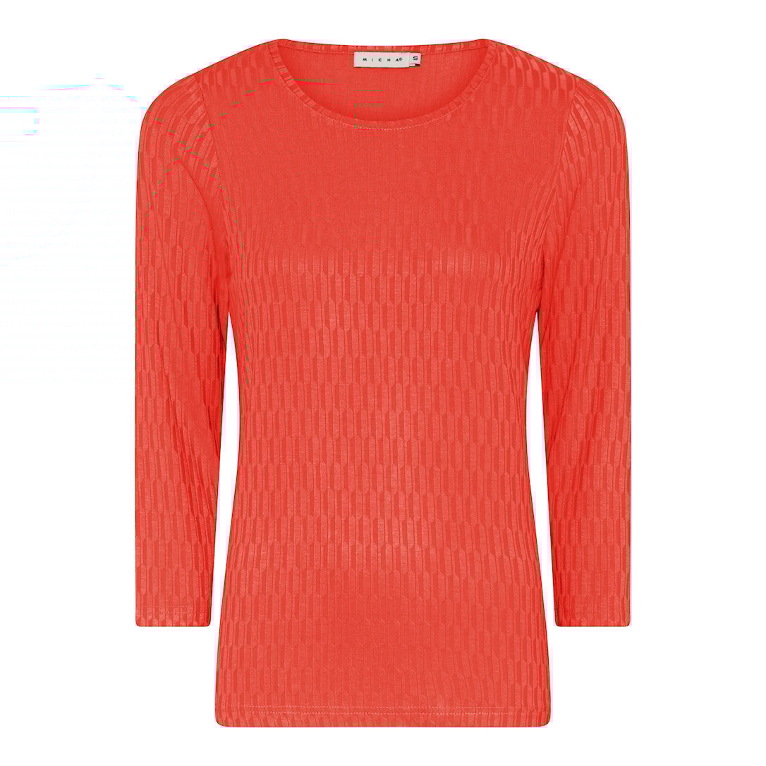 MICHA T-shirt Ny Bomuld - Orange - L
