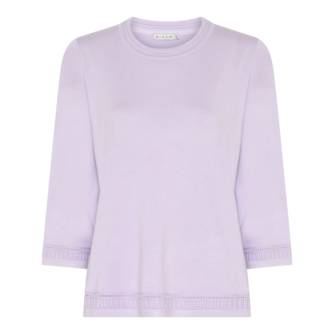 MICHA Viscose Strik - Lavendel - L
