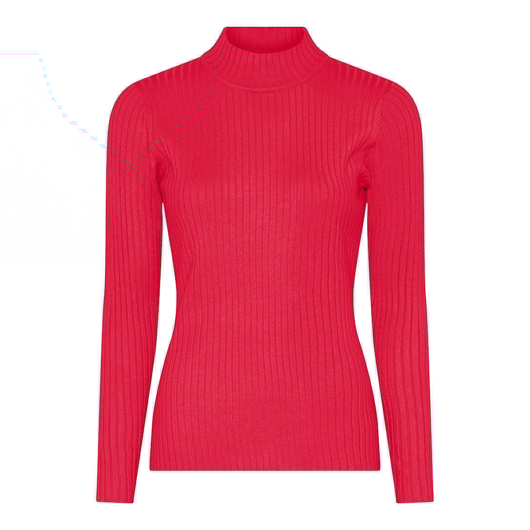 MICHA Viscose Rib Strik - Vinterpink - L