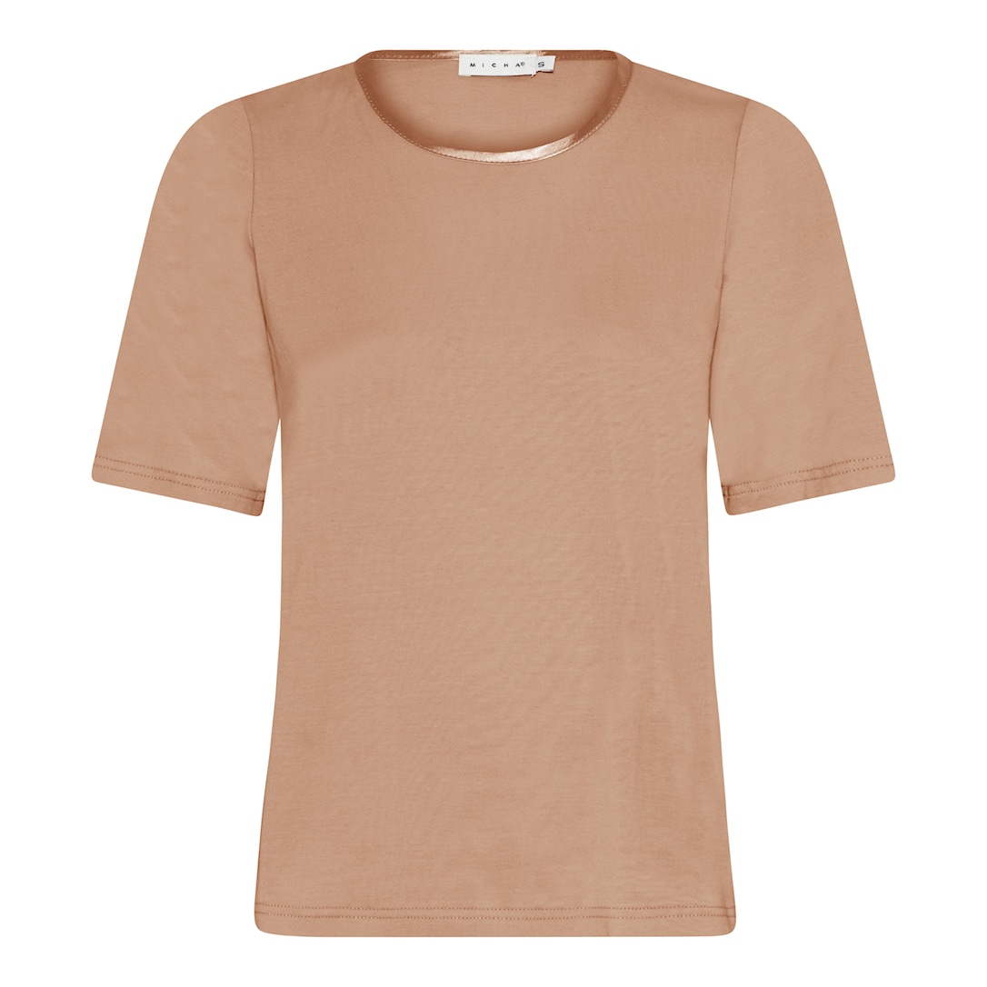 MICHA T-shirt Forårs Modal - Latte - L