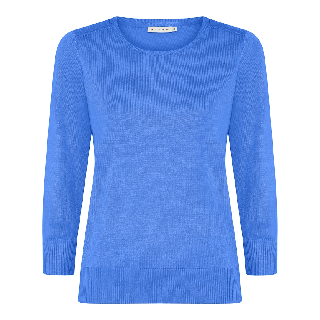 MICHA Viscose Strik - Koboltblå - XL