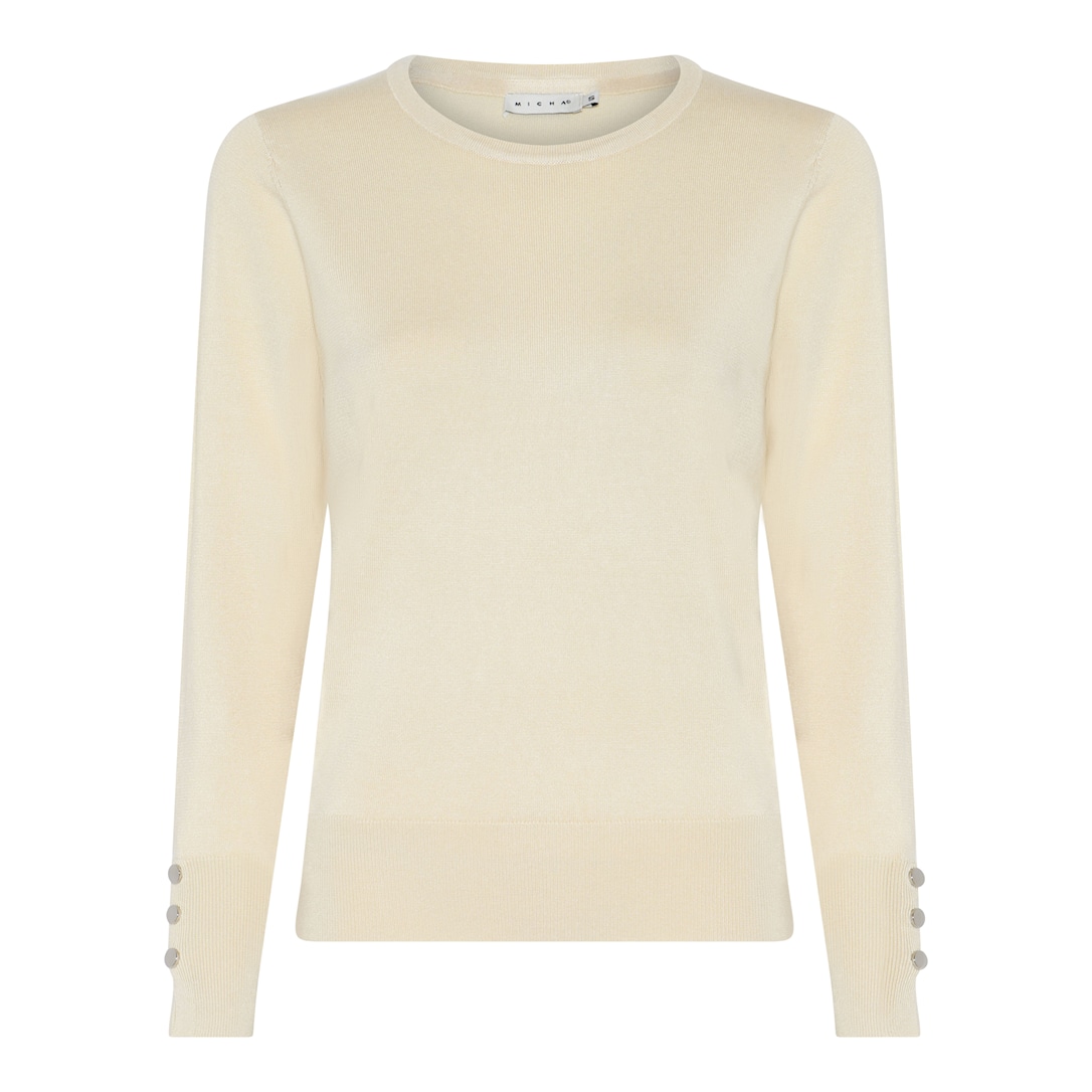 MICHA Efterårs Viscose Strik - Vanilje - M
