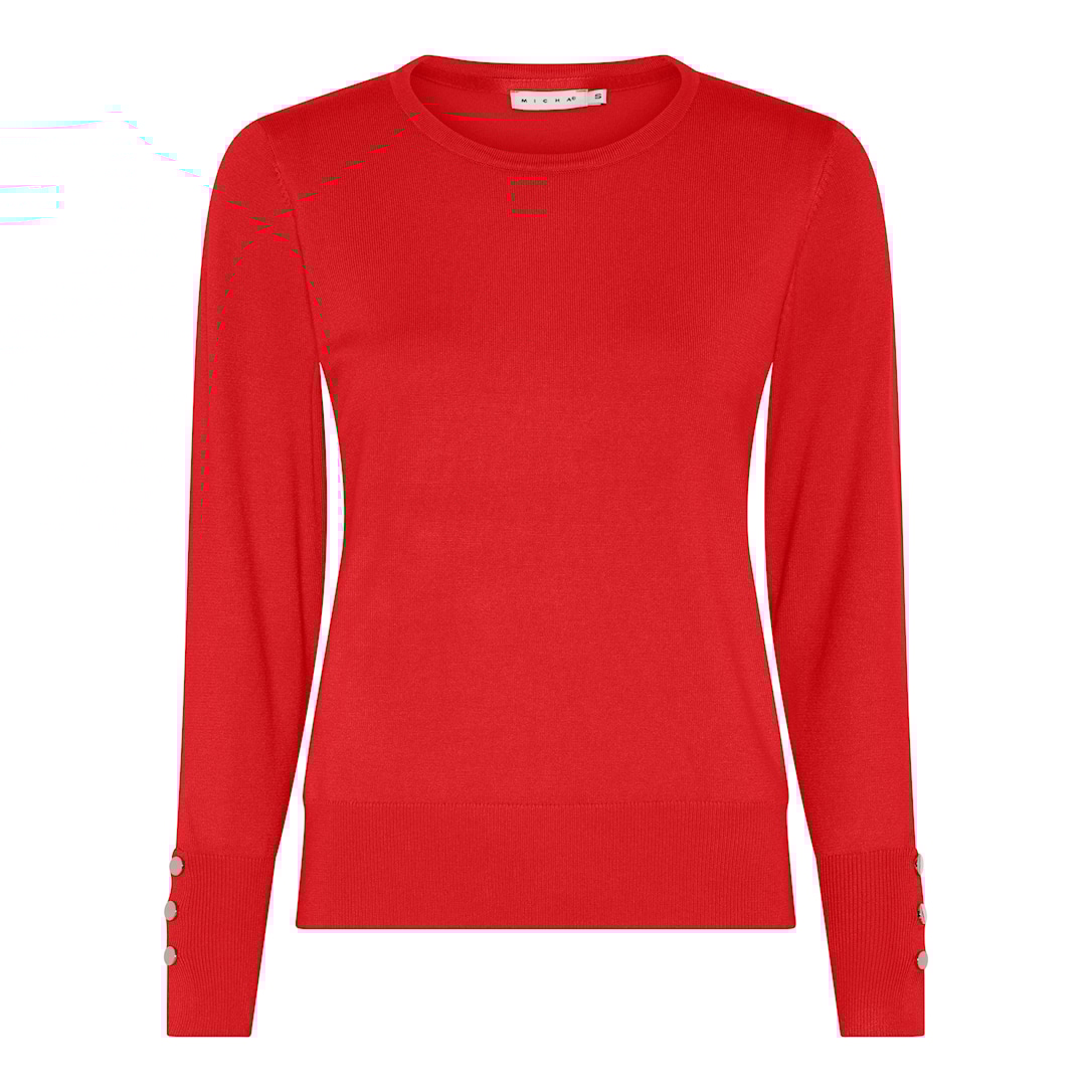 MICHA Efterårs Viscose Strik - Autumn Red - L