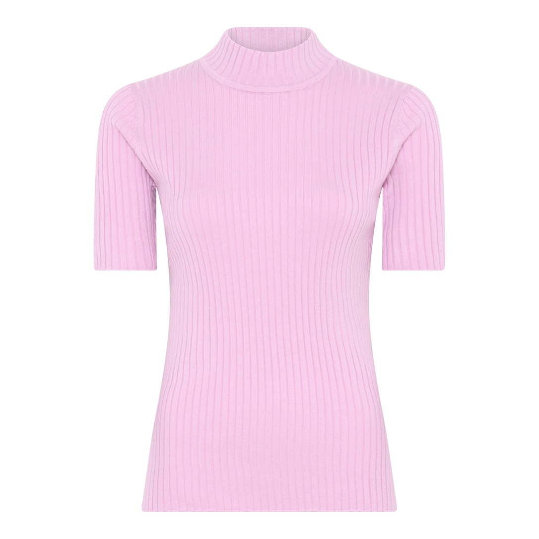 MICHA Viscose Rib Strik - Rosa - L
