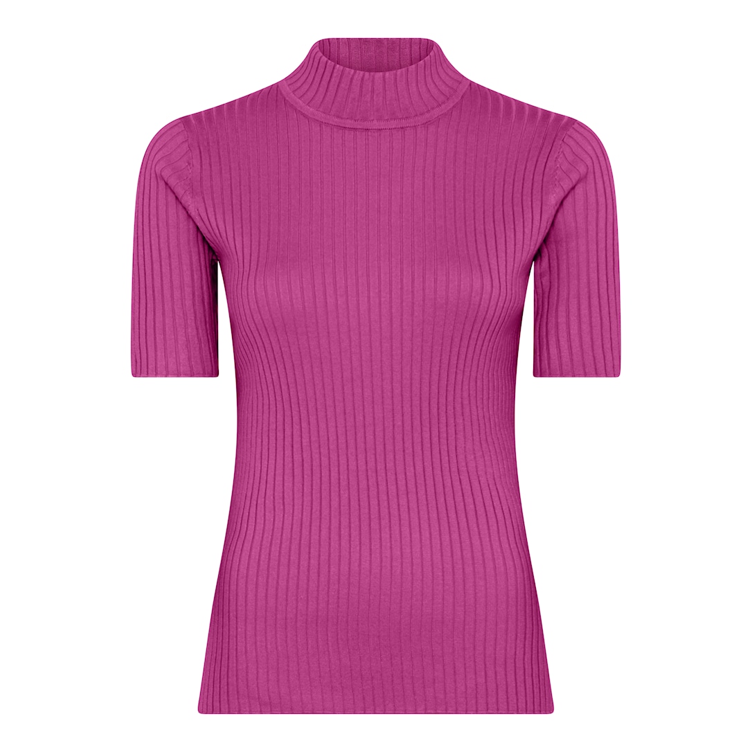 MICHA Viscose Rib Strik - Pink - S