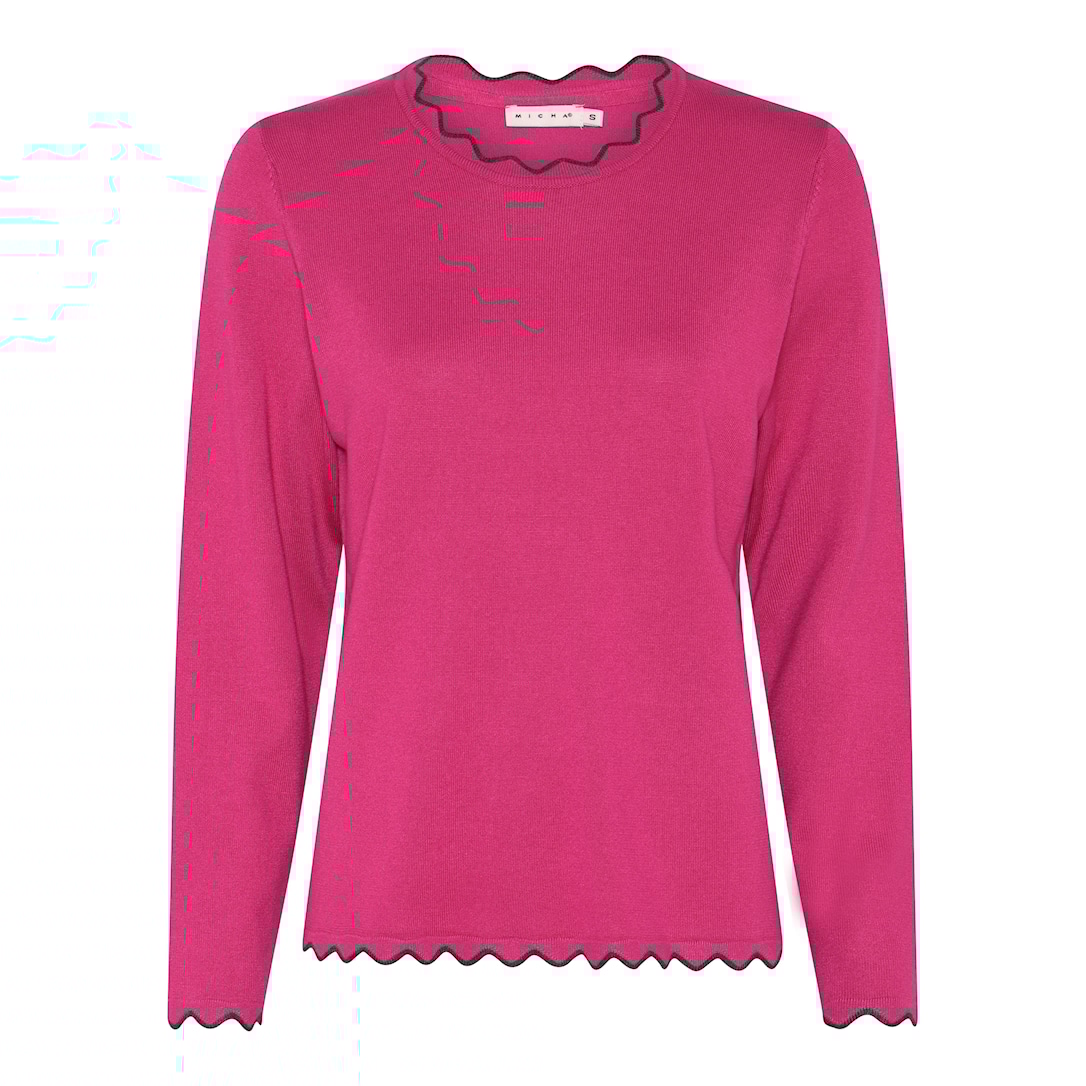 MICHA Viscose Strik - Pink - XXL