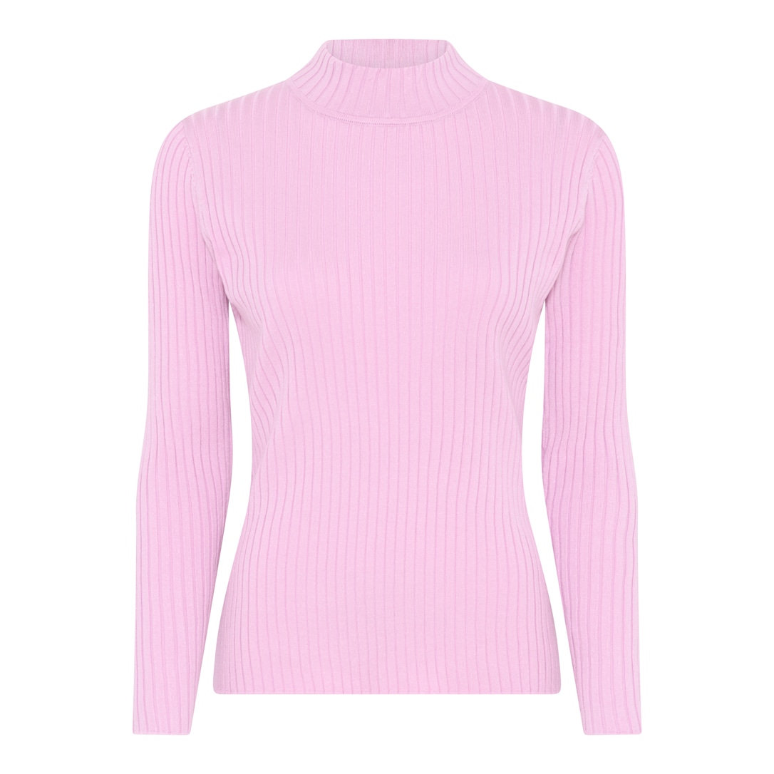 MICHA Viscose Rib Strik - Rosa - L
