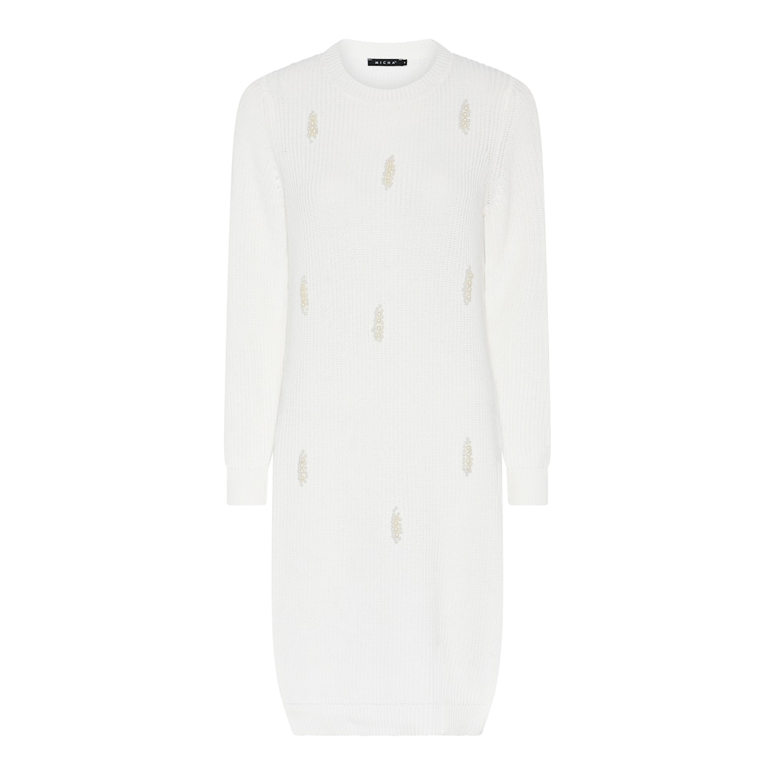 MICHA Vinter Rib Strik - Offwhite - L
