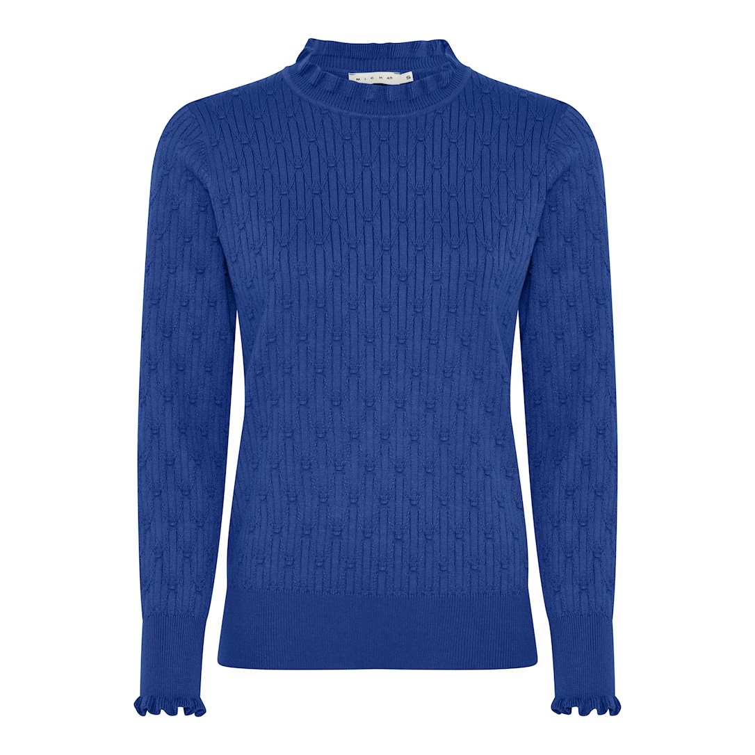 MICHA Elegant Viscose Strik - Mørkeblå - S