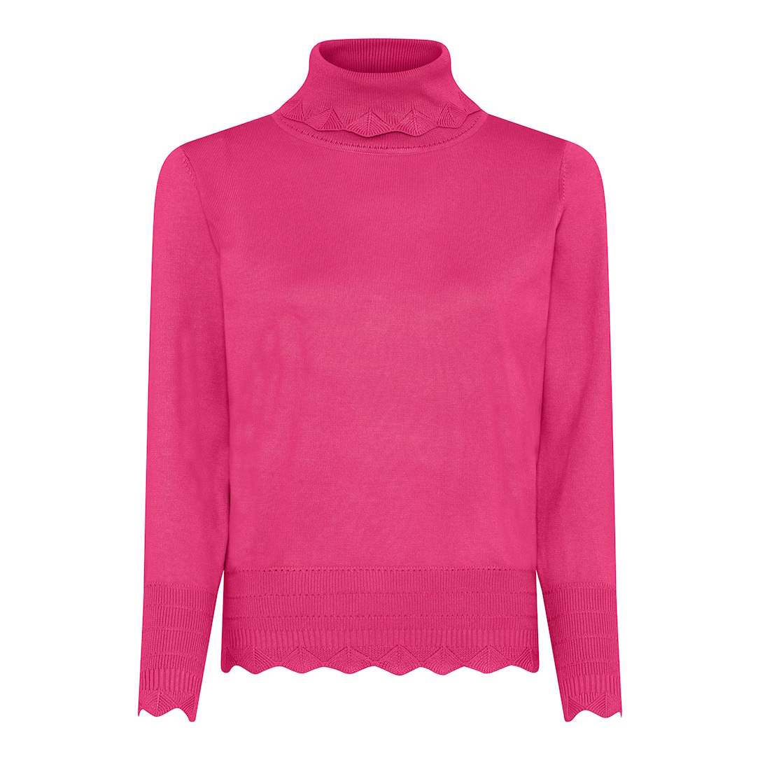 MICHA Elegant Viscose Strik - Pink - L