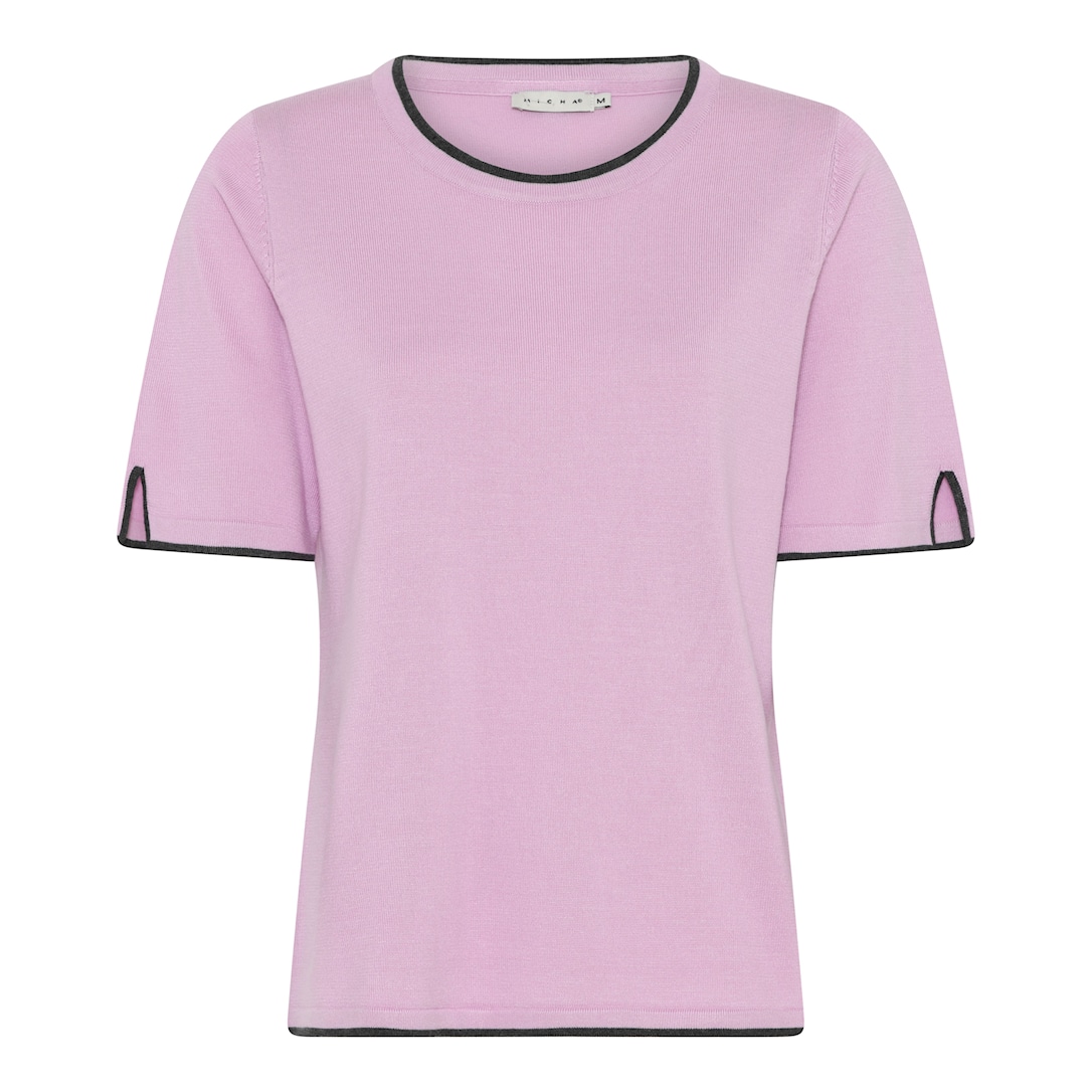MICHA Viscose Strik med Kant - Rosa - XS