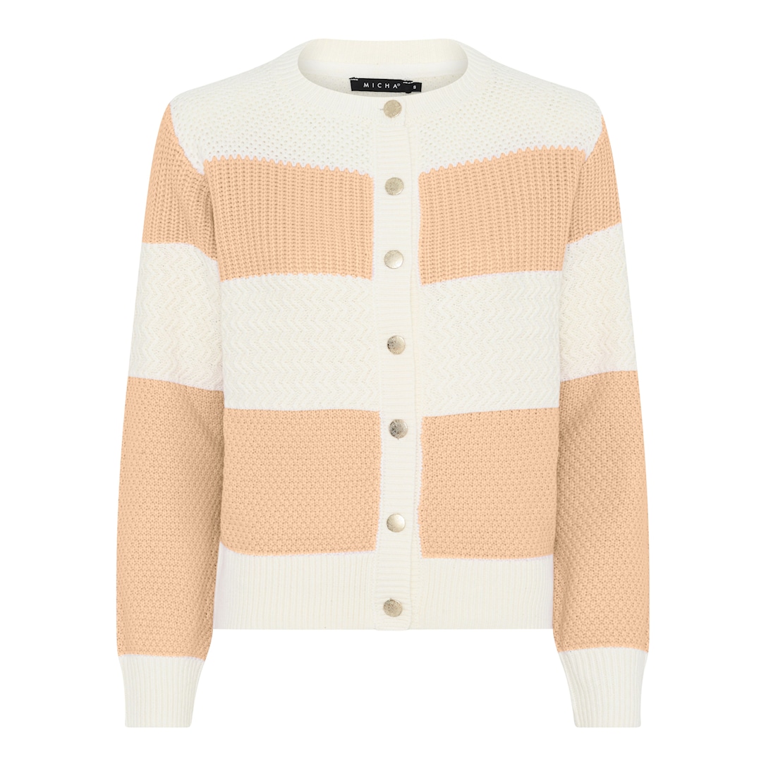 MICHA Mix Pattern Strik - Sand/Offwhite - L