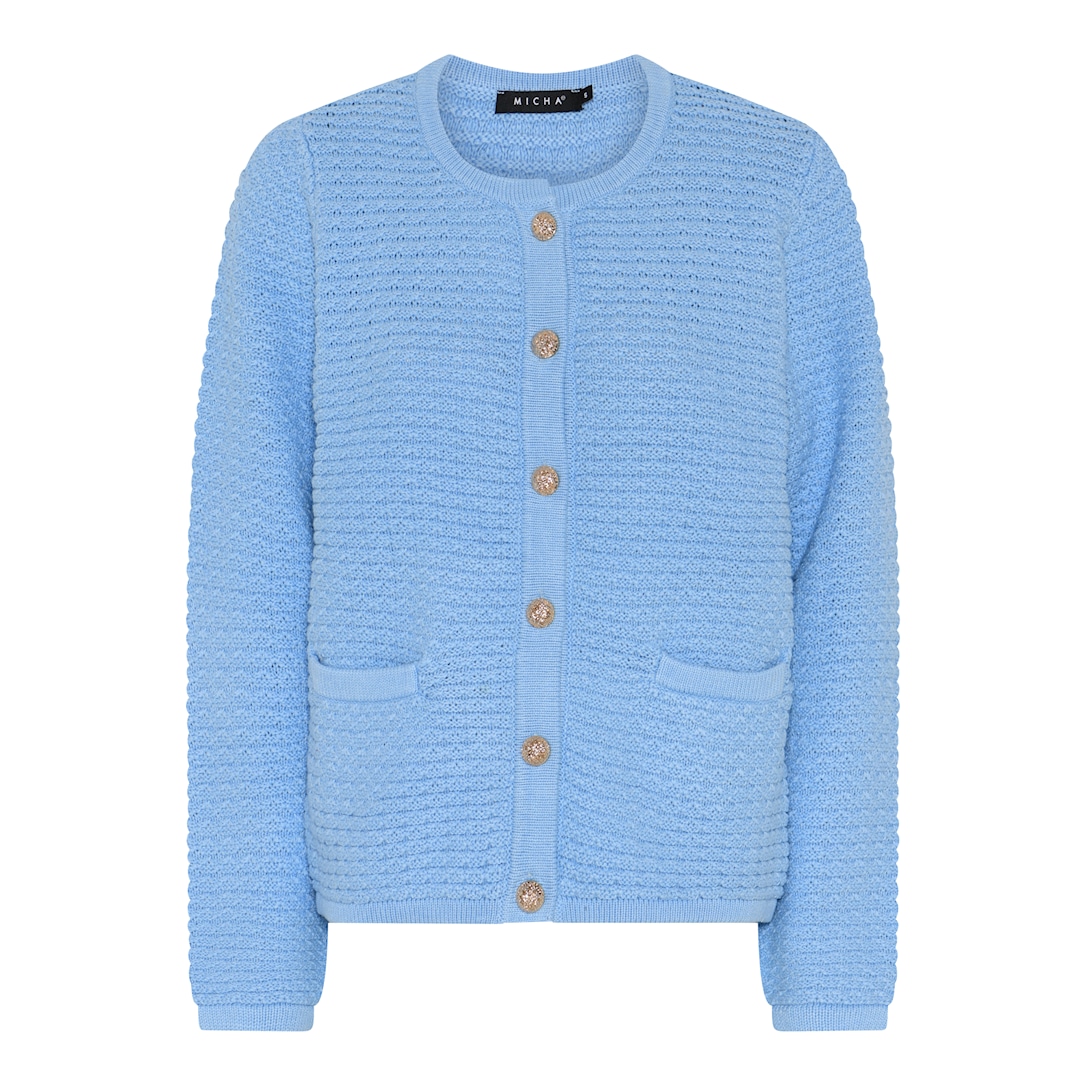 MICHA Structure Forårs Strik - Himmelblå - L