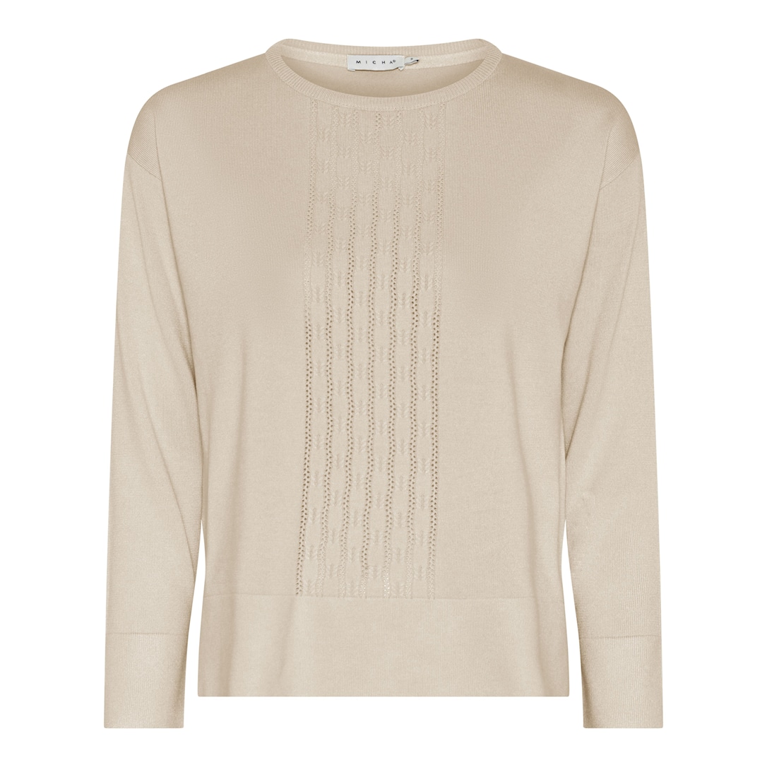 MICHA Eco Vero Forårs Strik - Vaniljehvid - XL