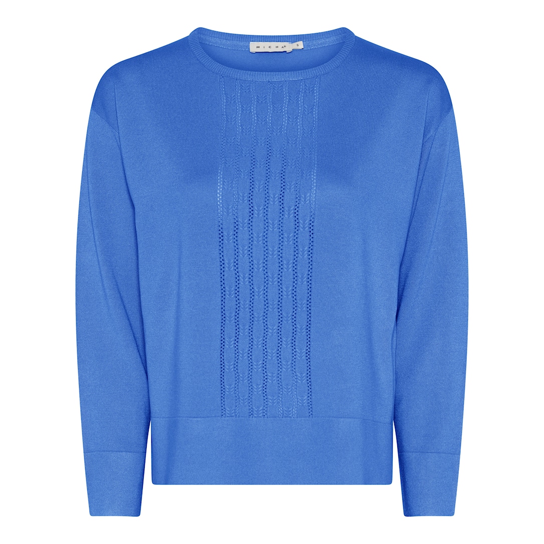 MICHA Eco Vero Forårs Strik - Blå - L