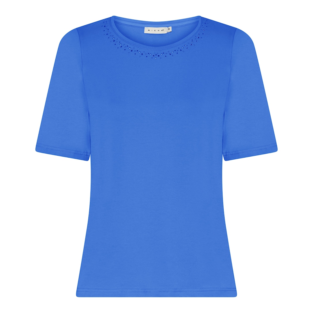 MICHA T-shirt Forårs Modal - Blå - L