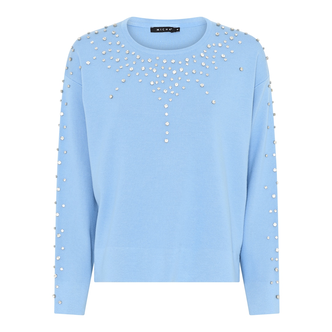 MICHA Milano Forårs Strik - Himmelblå - S