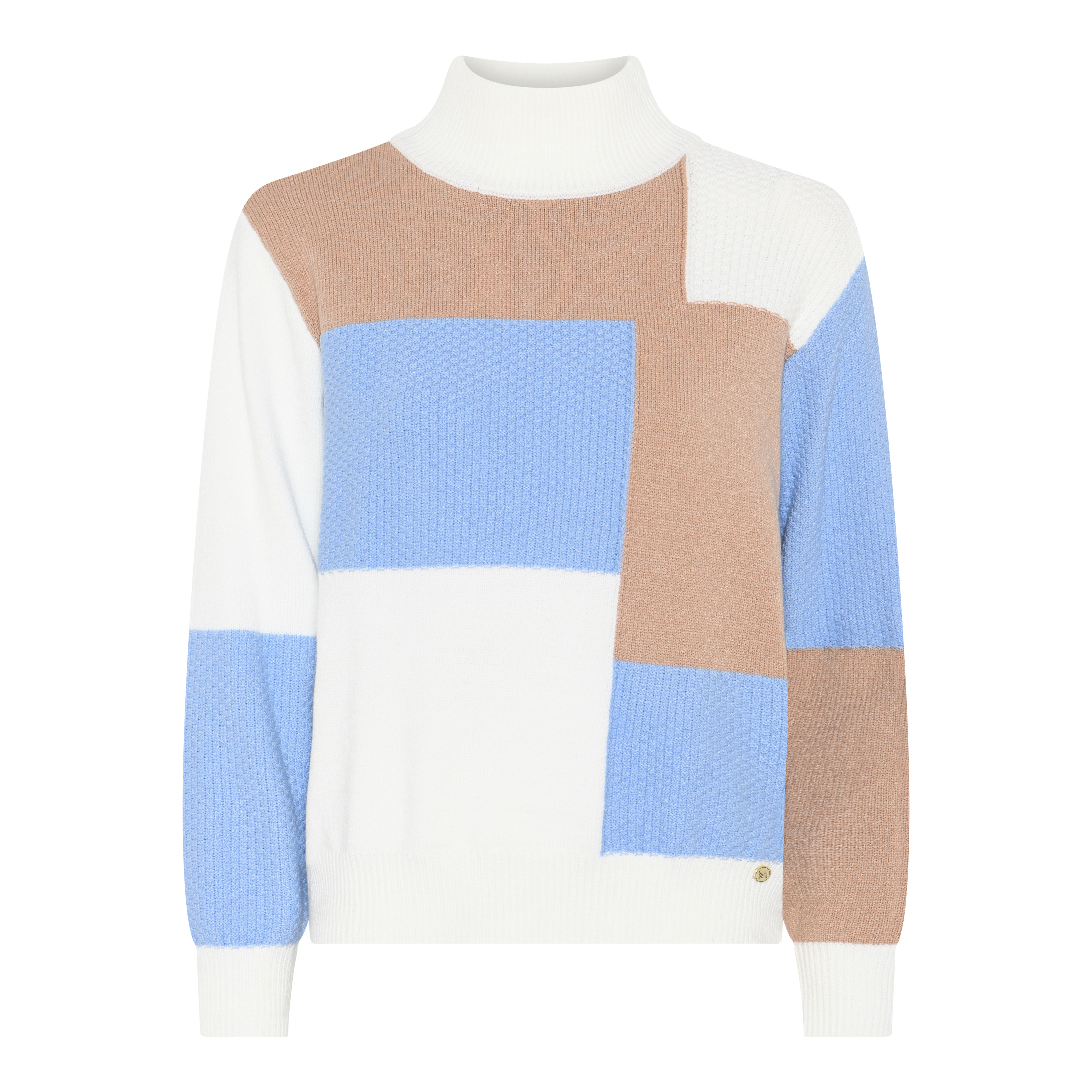 Offwhite/Camel/Dusty blue