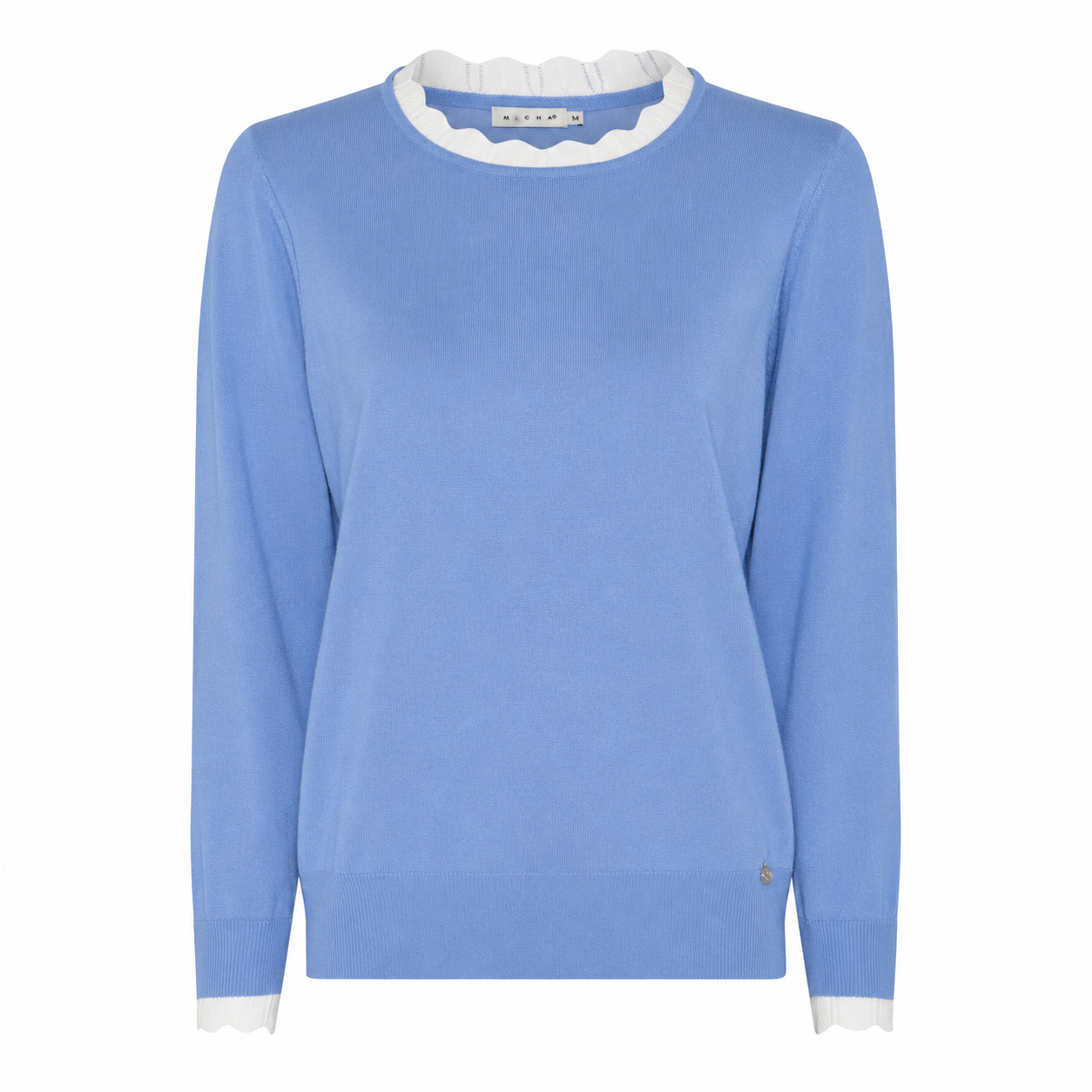 VelvetBlue /Off white edge